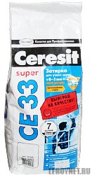 CE 33/2 Затирка Ceresit (2-5мм) Серый (2кг) 