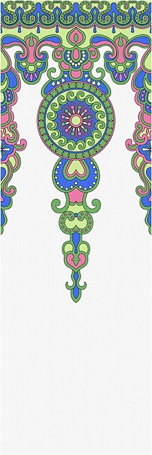 Декор Kerama Marazzi Праздник красок орнамент STG\A127\12037 75х25, шт