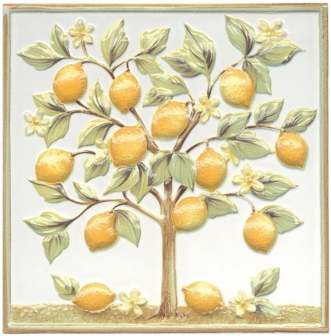 Декор Kerama Marazzi Капри Лимонное дерево TLA001 20х20, шт